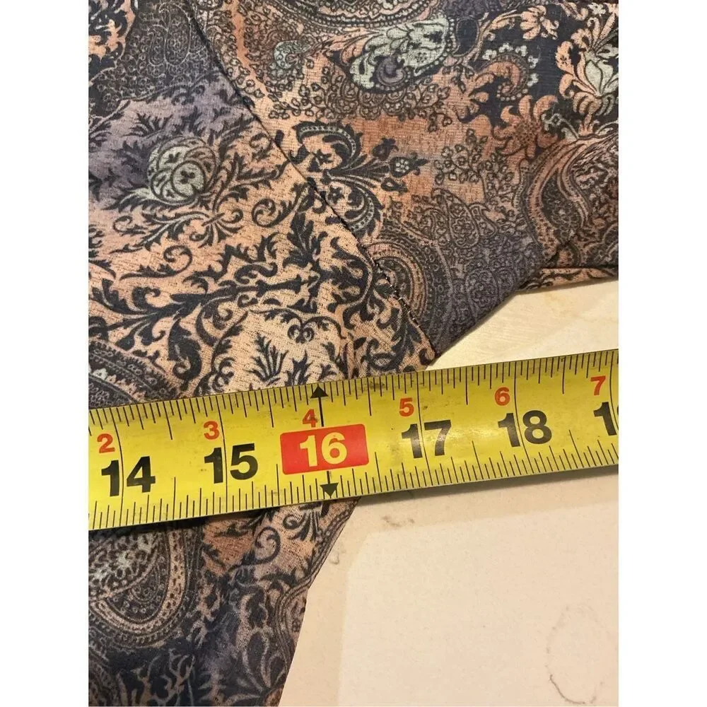 Temptations Vintage Y2K Mesh Babydoll Top Sz L Bell Sleeve - Picture 5 of 6